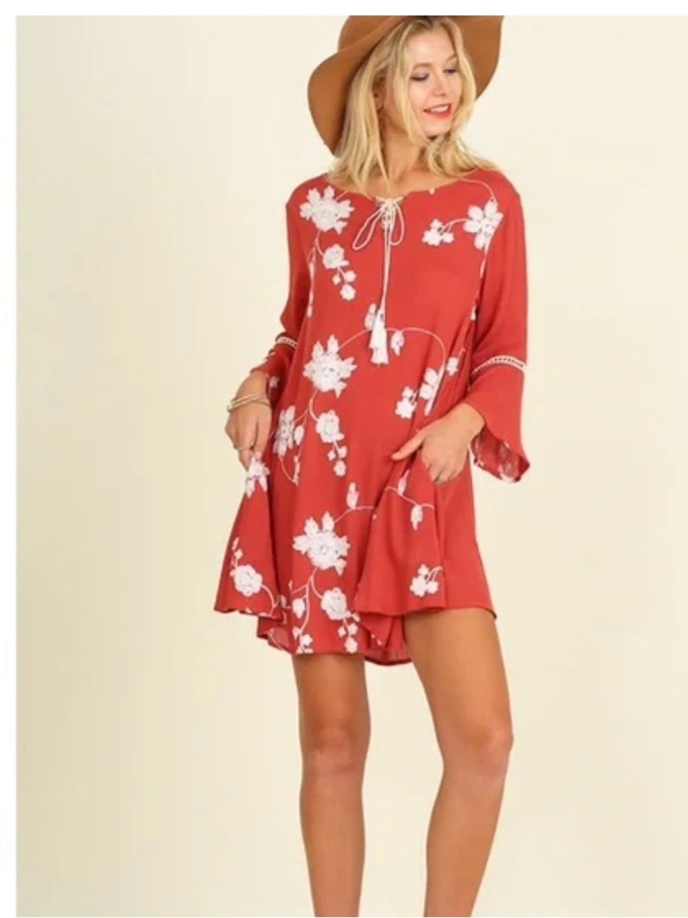 New Boho Umgee Tunic Dress Sz S
